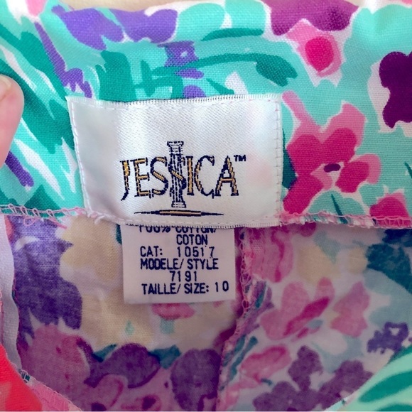 Vintage floral off the shoulder dress - Picture 3 of 10